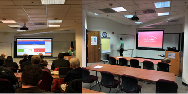 FactoryWiz monitoring demonstration class room