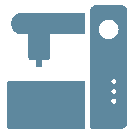 Custom graphic of a machine