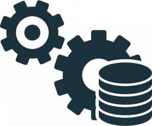Grey gears graphic
